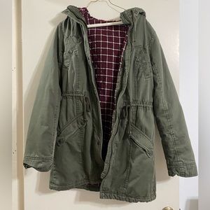 Hollister Army Green Jacket Size M!